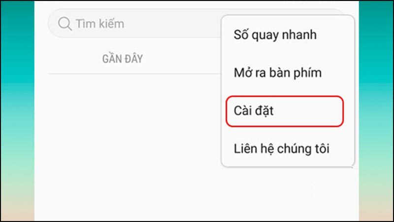 Chọn Cài đặt